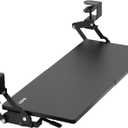 VIVO Large Clamp-on 27 (33 Including Clamps) x 11 inch Computer Keyboard and Mouse Tray with 12 Setting Swinging Height Adjustment, Platform Drawer for Typing, Black, MOUNT-KB08V