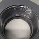 2 Pcs 4 Inch PVC Bulkhead Fitting Water Tank Connector Plumbing Bulkhead Pipe Fitting NPT for Rain Barrels, Water Tanks, Aquariums, Tubs, Pools