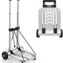 KEDSUM 270LBS Utility Luggage Cart with 4 Wheels, 100% Aluminum Hand Truck Dolly, Folding Hand Truck with Advanced Tank Wheels, Portable Dolly Cart for Luggage, Travel, Shopping, Office Use