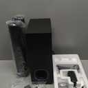 Saiyin Soundbar with 4'' Subwoofers - 70W Rounded-Edge Subwoofer & Compact Soundbar for TV, 2.1 Audio Enhanced Surround Sound System for TV, Bluetooth/Optical/AUX Connection for TV/PC