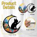 Boston Terrier Memorial Suncatcher - Personalized Bostie Ornament With Name Date, Rainbow Bridge Sympathy Card - Dog Passing Away Bereavement Gift