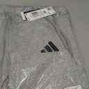 adidas mens Essentials Feelcozy Fleece Hoodie (Medium Tall, Medium Grey Heather/Black)