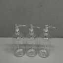 Refillable Clear Soap Dispenser Bottles with Pump, 16 oz (3 Pack) | BPA-Free Plastic Boston Round Containers for Hand Soap, Lotion, Shampoo, Kitchen & Bath