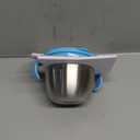 Munchkin Snack+ Stainless Steel Snack Catcher Cup with Lid, 9 Ounce, Blue, 1 Pack