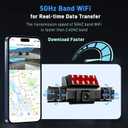 4 Channel Dash Cam 360 View Front Rear Left Right Car Camera,GPS and 5GHz Band WiFi,APP Control,G-Sensor,24H Parking Mode,8PCS IR Lights Night Vision,Wide Angle,WDR,Included Free TF Card