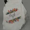 100 Pack Paper Cookie Bags - 7.5 x 5 Inch for Party Favors, Treats and Candy; Wedding Individual Bag with Floral Thank You Design & Mini Gift Pouch for Snacks and Goodies
