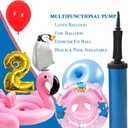 Two-Way Manual Balloon Pump, 2Pack Random Colors, Handheld Air Pump for Kids Party Balloons Supplies, Balloon Inflator by Hand, Manual Pump for Children's Balloon