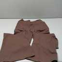 YEOREO CoreFlex Flare Leggings with Pockets for Women Scrunch Workout Leggings Butt Lifting Gym Yoga Pants (Large, Coffee)