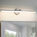 KAISITE Bathroom Light Fixture Over Mirror 30IN Brushed Nickel LED Vanity Light 24W 3000K Dimmable Modern Bathroom Wall Mount Lighting Fixture Rotatable Bath Vanity Light Bar