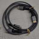 Highwings 8K 2.1 HDMI Cable 3.3FT/1M 2-Pack, 48Gbps High Speed HDMI Braided Nylon Cord-4K120 144Hz 8K60Hz RTX 3090 eARC HDR10 4:4:4 HDCP 2.2&2.3 QMS VRR,Compatible for Laptop,Monitor,Roku TV,HDTV (Grey)