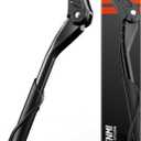 HENMI Bike Kickstand for 24-29 Inch Bicycle, 0.7 inch (18mm) 2 Holes, Non-Slip Base Adult Bicycle Kickstand for Mountain Bike,