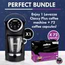 Lavazza Classy Plus Coffee Maker 72 Count Intenso Espresso Capsules Dual Brew Espresso & Lungo Machine Compatible Expert Capsules