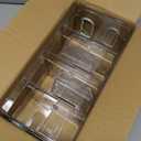 2 Pack Upgraded Kids Shoe Rack with 2Pack Socks Rack, Clear Acrylic Baby Shoe Organizer with Side Anti-Slip Baffle, 4 Sections Toddler Shoe Rack with Socks Storage for Closet Organizers