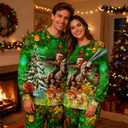 RAISEVERN Christmas Sweatshirt for Men Women Funny Pullover Xmas Top (Green, L)