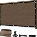 Sunocity 8'X 12' 90% Sun Shade Cloth Outdoor Patio Mocha Pergola Shades Cover Privacy Screen UV Block Porch Screens Canopy for Patio Outside Outdoor