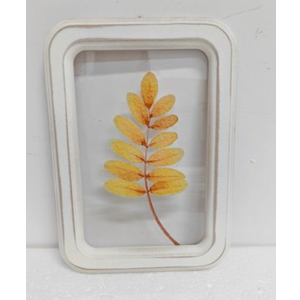 Holiday Home 11.8 Inch Yellow Leaf Wall Decor