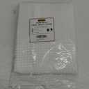 AmazerBath White Shower Curtain Fabric, Waffle Shower Curtains for Bathroom, Cloth Shower Curtain Heavy Duty, Thick Bathroom Shower Curtains Hotel Quality, Premium Polyester, 72x72 Inches