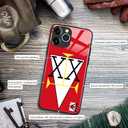 Red Double-Star Hunter License Anime Glass Slim Cover for iPhone 17 Pro