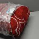 Amearea Fluffy Indoor Area Rug, Soft Trellis Moroccan Rugs for Bedroom, Shag Modern Area Rug for Living Room Kids Room Nursery, Easy Clean, Home Decor Low Pile Carpet, Wine Red 5x7 Feet