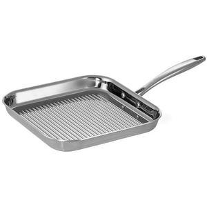 For Tri-Ply Clad 11 in. Stainless Steel Grill Pan