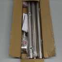 Shower Curtain Rod, 1" Diameter Heavy Duty Tension Shower Rod, Non Slip Adjustable 28-102 inch No Drill Shower Curtain Rods Spring Tension For Bathroom, Shower Stall, No Rust, Brushed Nickel