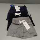 4 Pack Toddler Boys Cotton Shorts Baby Boys Pull On Elastic Waist Shorts Toddler Solid Summer Pants with Pockets, 2T