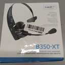 BlueParrott B350-XT Mono Bluetooth Wireless Headphones 96% Noise Canceling Over Head Trucker Headset with Mic, Adjustable Lightweight Headband, IP54-Rated Protection, 24 hrs. Talk Time, Black