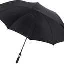 63" Large Oversize Golf Umbrella | Automatic Open | Waterproof Stick Umbrella | Black | Perfect for On or Off The Golf Course