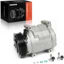 A-Premium Air Conditioner AC Compressor with Clutch Compatible with Dodge Durango 3.6L 2012-2015, with Rear A/C Only