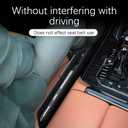 Premium Leather Car Seat Gap Filler Organizer Universal Center Console Organizer with Card Slots for Suv Truck (Black, 2 Pack) Car Seat Storage Box for Phone,Keys,Glasses,Card Car Interior Accessories