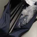 Navy Blue Pickleball Ball Caddy - Wheeled Cart, Storage Bag - 100 pickleball capacity - Tennis Ball Hopper