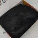 Long Wavy Black Wig with Bangs for Women Heat Resistant Synthetic Hair Wigs for Daily Use(Black)