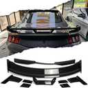 HP Rear Spoiler Wing for Mustang Dark Horse GT GT4 S650 Ecoboost Premium Performance Package Coupe 2024+,for Darkhorse Handling Package Style Splitter Trunk Spoiler with Gurney Flap (Plastic)