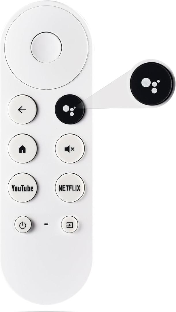 for Google Chromecast Voice Remote, Replacement Control for Google TV Remote/Streamer (Only for Snow Chrome cast Google)