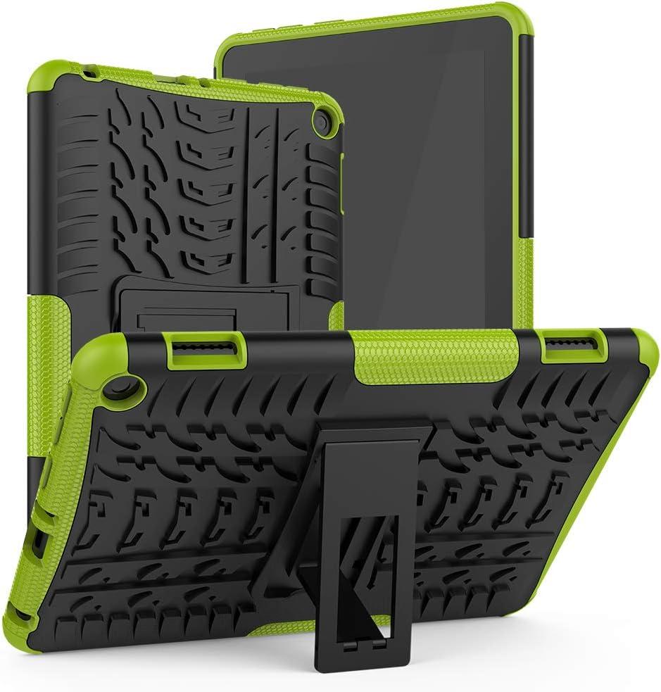 for Flre HD 8 & 8 Plus Case 12th/10th Generation (2024/2022/2020 Release) with Kickstand for Kids (Green)
