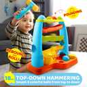 lalalark Ball Drop Toy for Toddlers, Track Stacking Learning Pound a Ball with Hammer, Early Developmental Montessori Toy, Birthday Gift for Boys & Girls Age 18M+ 2 3 Year Old Baby Kids