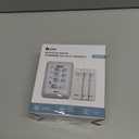 Indoor Outdoor Thermometer Wireless, 4.5 Inch Display Digital Hygrometer Thermometer Temperature Humidity Monitor with 330ft Range Sensor and Adjustable Backlight (White)