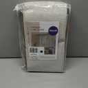 MIULEE 100% Blackout Linen Curtains for Bedroom, Ivory Solid Luxury Decor Thermal Insulation Room Darkening Drapes for Living Room Nursery Back Tab Rod Pocket 42 x 84 Inches, 2 Panels