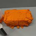 TitanFlex Heavy Duty Orange Industrial Nitrile Gloves with Raised Diamond Texture, Latex Free (8mil) M