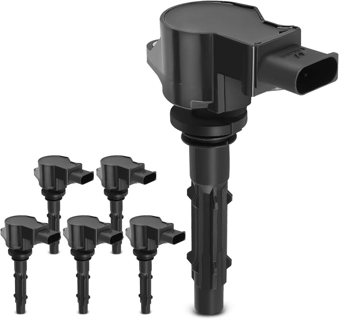 YHTAUTO Set of 6 Square Ignition Coil Pack Replacement for Mercedes-Benz C230 C280 C300 C350 CL550 CLK350 E350 E550 G550 GL450 GLK350 ML350 S400 S550 SLK280 Dodge Sprinter, Replace 5C1748