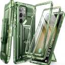 SUPCASE for Samsung Galaxy S23 Ultra Case with Stand, [Unicorn Beetle Pro] [2 Front Frames] [Built-in Screen Protector & Belt-Clip] Military-Grade Protection Phone Case for S23 Ultra, FrostGreen