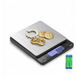 SKEAP Digital Jewelry Scale 500g x 0.01g Precision Gold Scale for Jewelers & Collectors, Digital Coin Scale with Backlit LCD, Tare Function Ideal for Gemstones, Bullion & Coins