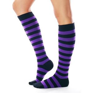 FITRELL Women's Knee High Socks Outdoor Sport Athletic Socks Casual Stripe Tube Socks 1-4 Pack