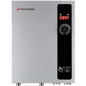 Tankless Water Heater Electric 24kW 208~240 Volt, ThermoMate On Demand Instant Endless Hot Water Heater, Digital Temperature Display for Residential Whole House Shower, 102A GRAY