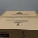 Fanbulous Outdoor Ceiling Fans with Light for Patios, 20" Weatherproof Plug in Ceiling Fan, Gazebo Fan Remote&APP Control, 3CCT Dimmable,Caged Ceiling Fan with Hanging Hook for Porch, Pergola,Canopy (Black)