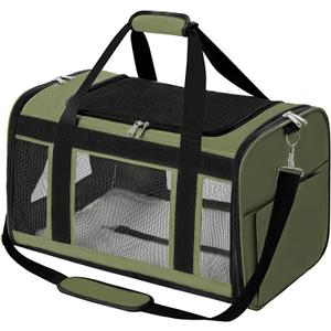 Extra-Large Cat Carrier, Soft-Sided Collapsible Pet Carrier up to 22 lbs