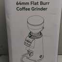 MOKKOM Professional 64mm Flat Burr Coffee Grinder with 100 Grind Settings, All-Metal Stainless Steel Body, Coffee Bean Grinder with Adjustable Electronic Timer, Anti-Static, LED Display