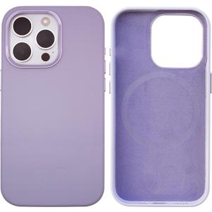 Vegan Leather Magnetic Case for iPhone 15 Pro Max 6.7" (Lavender)