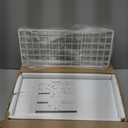 QEEIG Bathroom Shelves Over Toilet - Wall Mounted Floating Shelves Toilet Paper Storage Small Farmhouse Decor Shelf 16 inch Set of 3, White (019-W3)