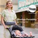 Portable Baby Carrier, Spreadable Wide Shoulder Straps with Ergonomic Support, Lightweight and Compact Baby Wrap Carrier, Cozy Fabric Care for Babys Skin, Promotes Healthy Development, Grey